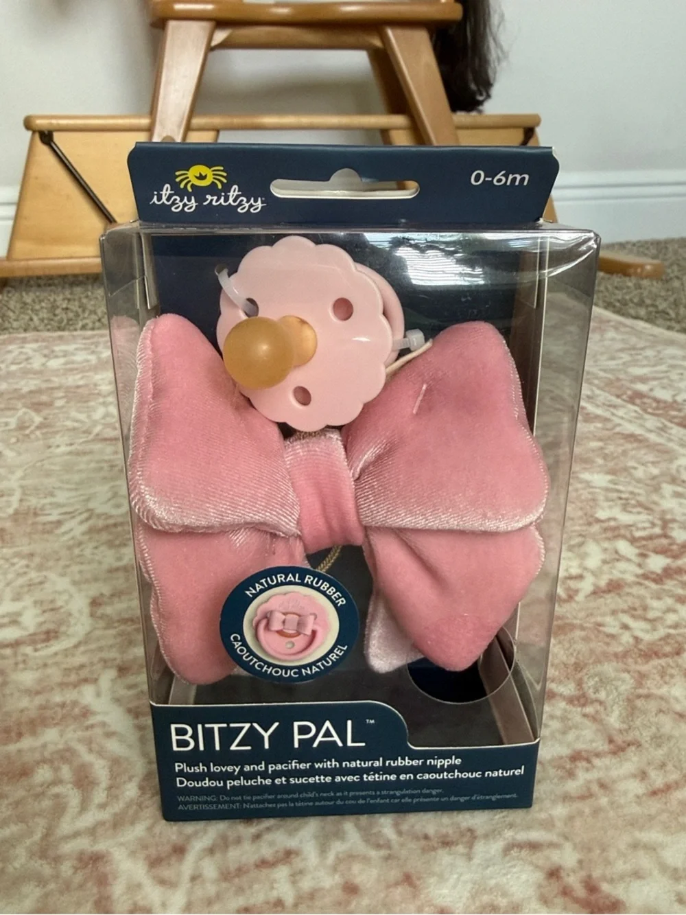 Itzy Ritzy Pink Bitzy Pal Plush Pacifier Lovey